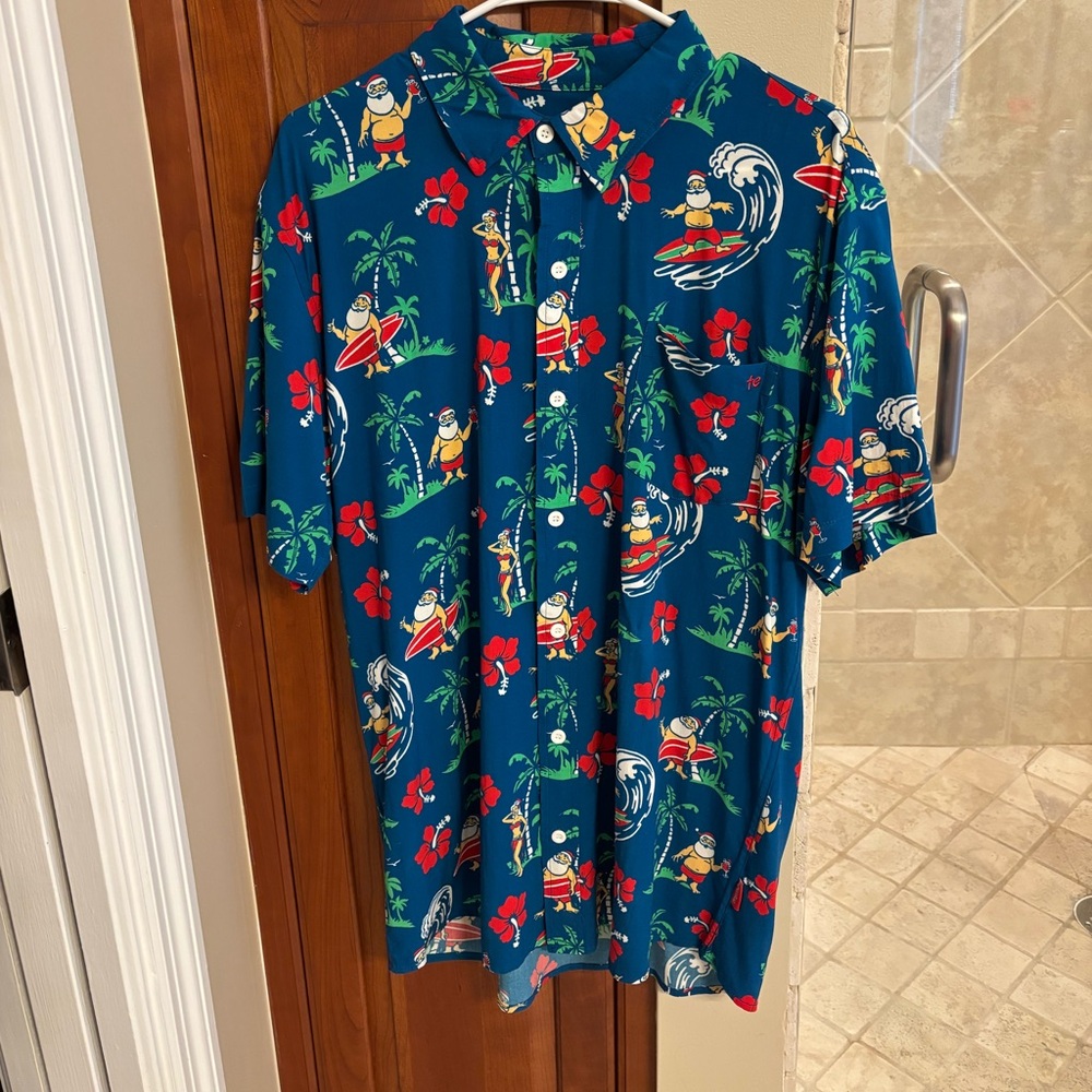 Tipsy Elves Santa Hawaiian Shirt